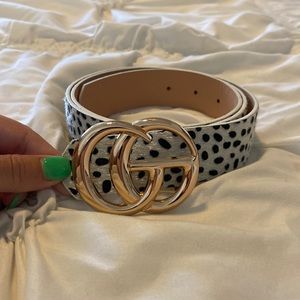 Boutique faux leather belt